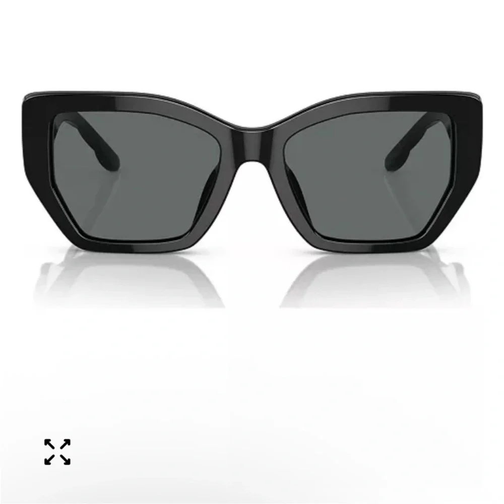 Tory Burch Kira Oversized Geometric Quilted Sunglasses -Black $188